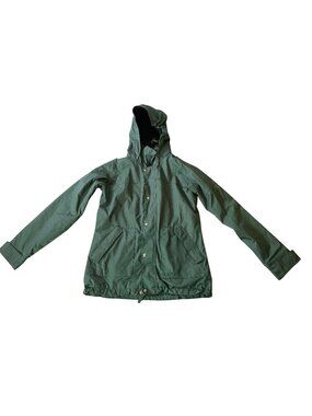Burton Green Hooded Jacket Dryride Waterproof Coat Medium